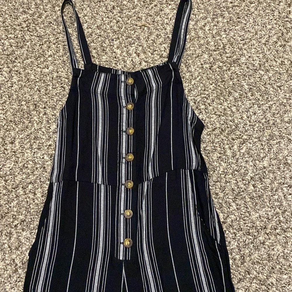 Hollister linen overalls